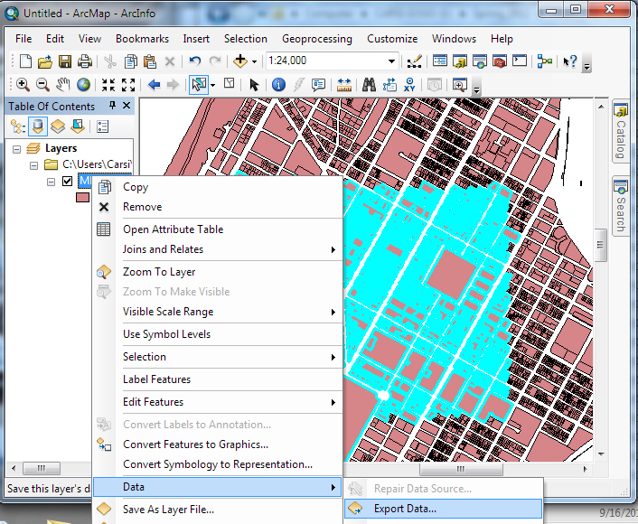 data res2dinv di import ke arcgis